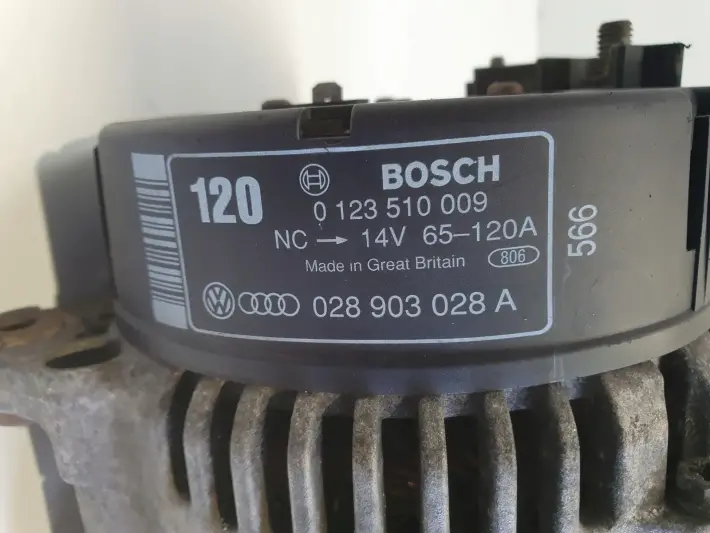 Audi 80 B4 1.9 TDI ALTERNATOR bosch 0123510009 120A