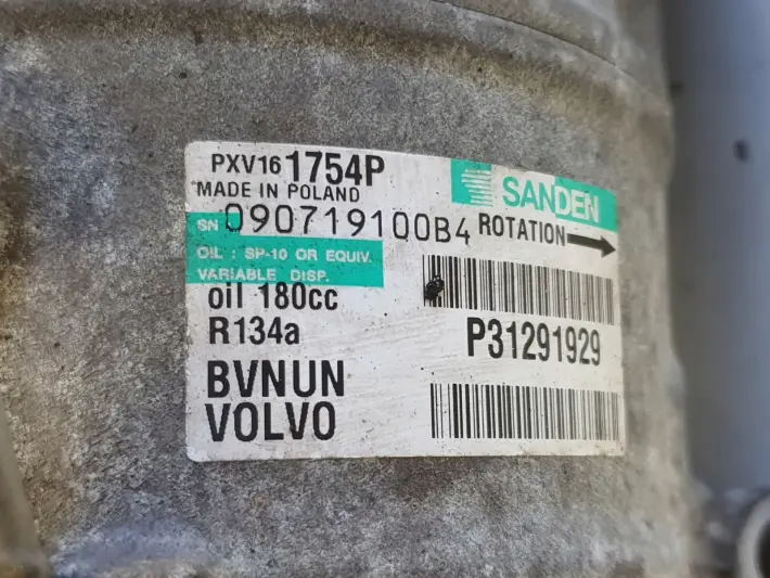 Volvo S40 II V50 1.6 D D2 SPRĘŻARKA KLIMATYZACJI P31291929