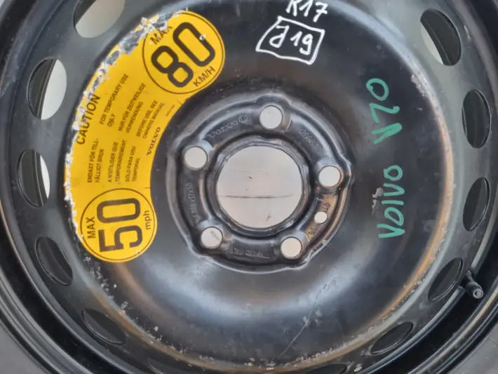 Volvo S80 V70 S60 I KOŁO DOJAZDOWE dojazdówka 125/80 R17 9209872