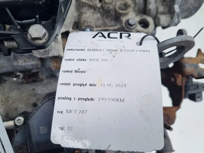 SILNIK KOMPLET Nissan Primastar 2.0 DCI udokumentowane 199tyś M9R786