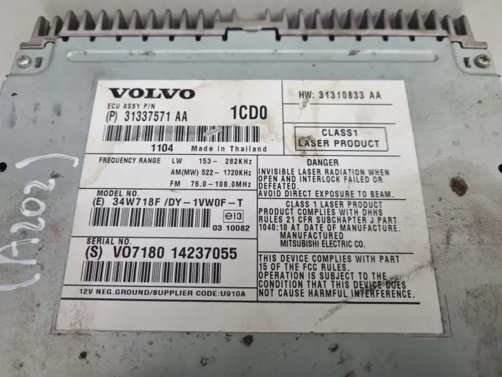 Volvo VOLVO V60 I S60 II XC60 I CZYTNIK NAWIGACJI Radio 31337571AA 31337571