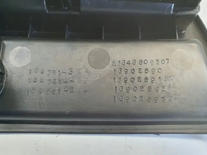 Mercedes ML W164 TYLNY TUNEL ŚRODKOWY kratka nawiewu panel tył A1648300454