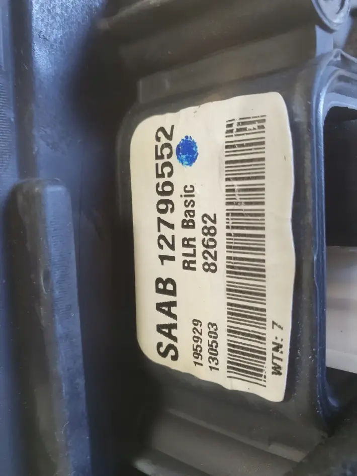 Saab 93 9-3 II 02-11r LUSTERKO PRAWE PASAŻERA elektryczne 5 pin 12796552