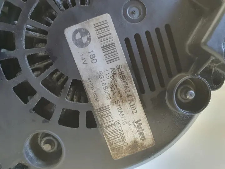 BMW E87 E90 2.0 D N47 ALTERNATOR 8507624 AL02 180A