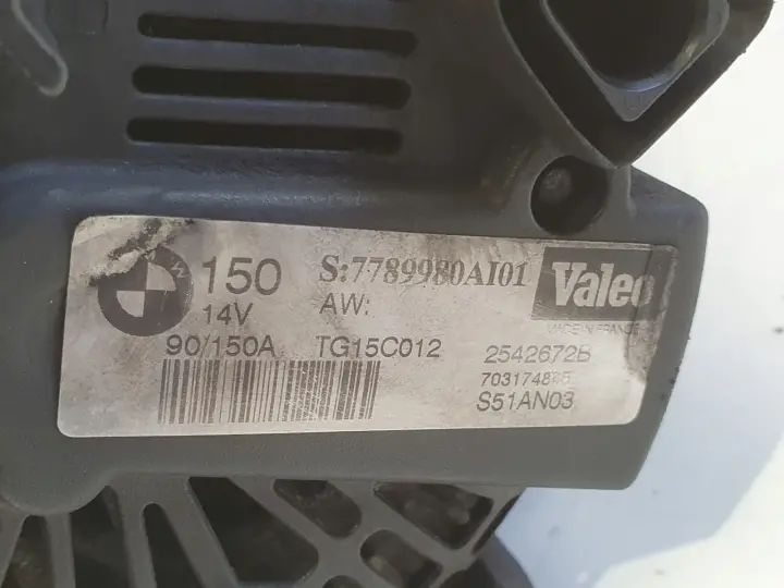 BMW E46 2.0 D ALTERNATOR 7789980 AL01 150A valeo