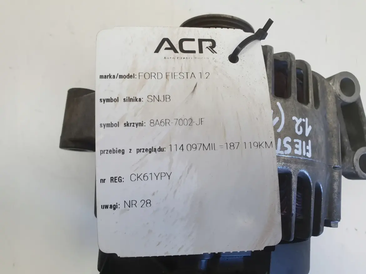 Ford Fiesta MK7 1.25 ALTERNATOR AV6N-10300-HA 120A