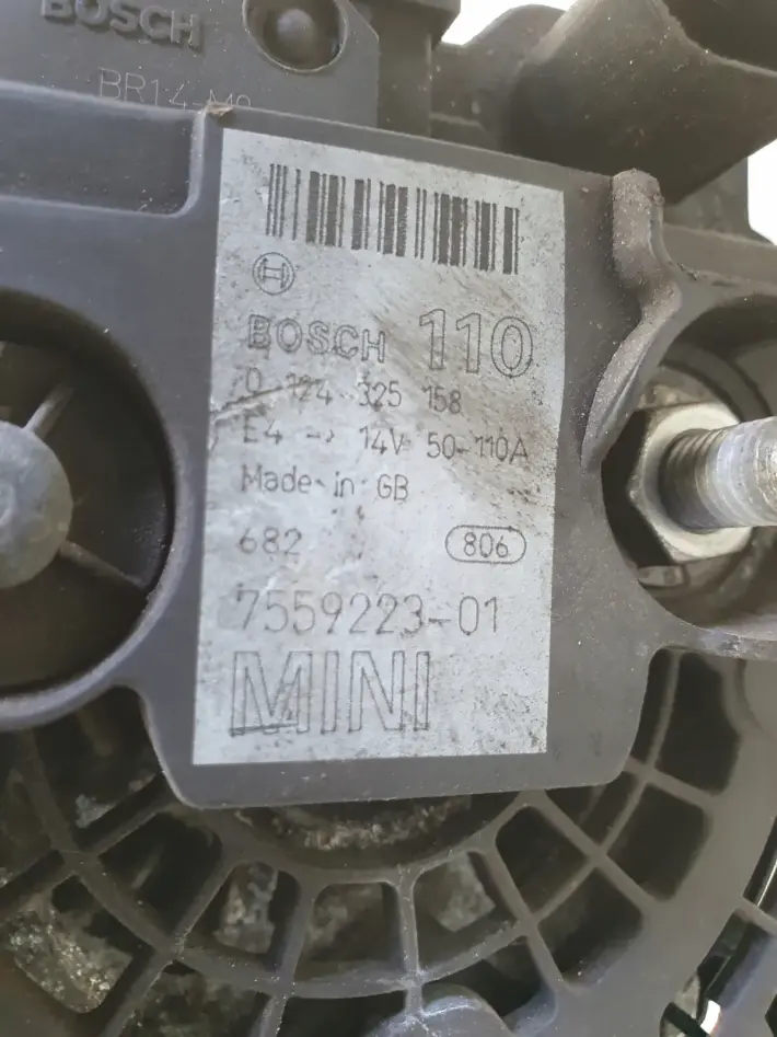 Mini One R50 R53 1.6 16V ALTERNATOR bosch 0124325158