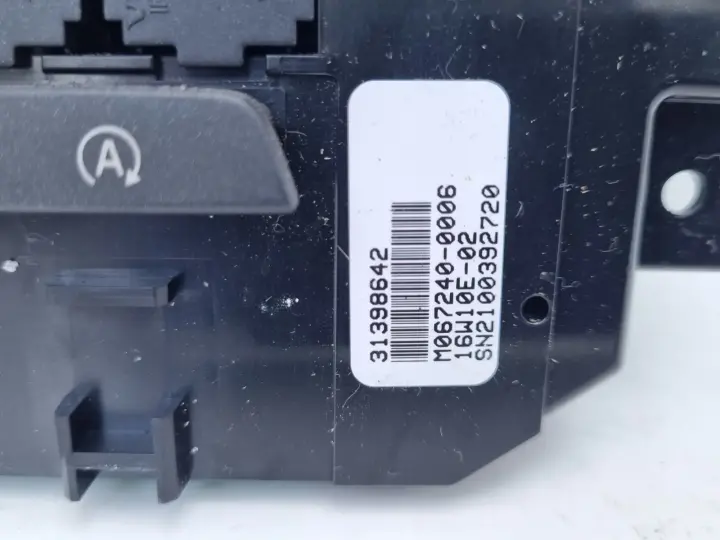 Volvo V40 II PANEL STEROWANIA NAWIEWEM Klimatyzacją 31398642