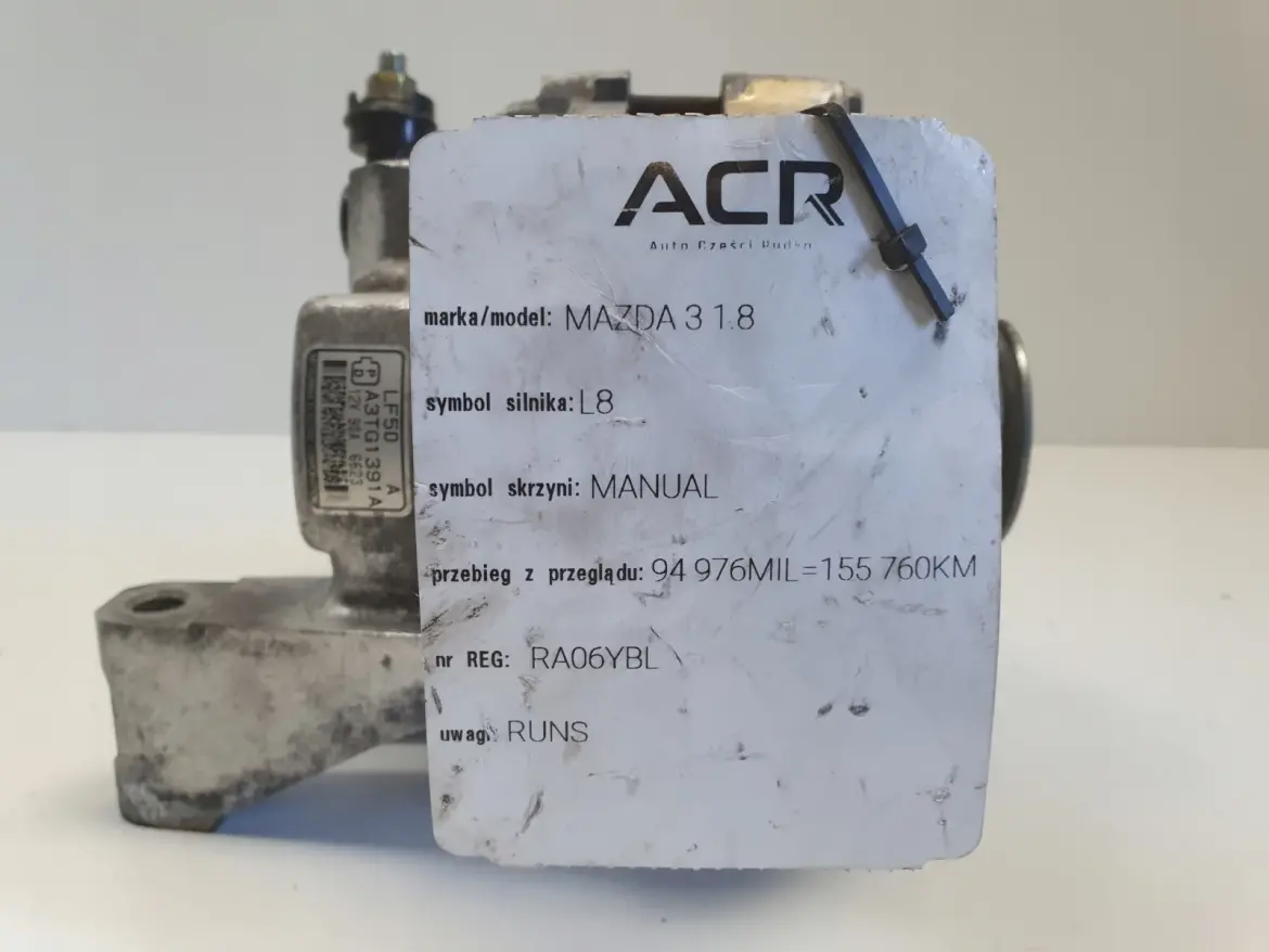 Mazda 3 1.8 16V ALTERNATOR 3TG1391A 90A 156 tyś
