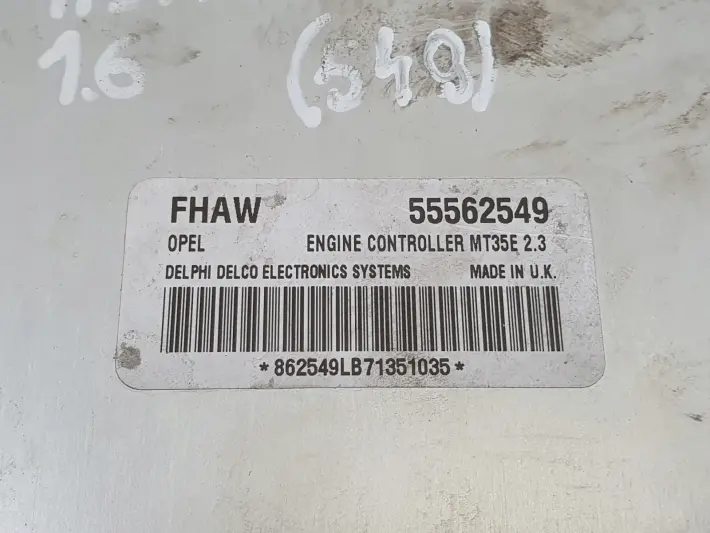 Opel Zafira B 1.6 16V STEROWNIK SILNIKA komputer 55562549 FHAW