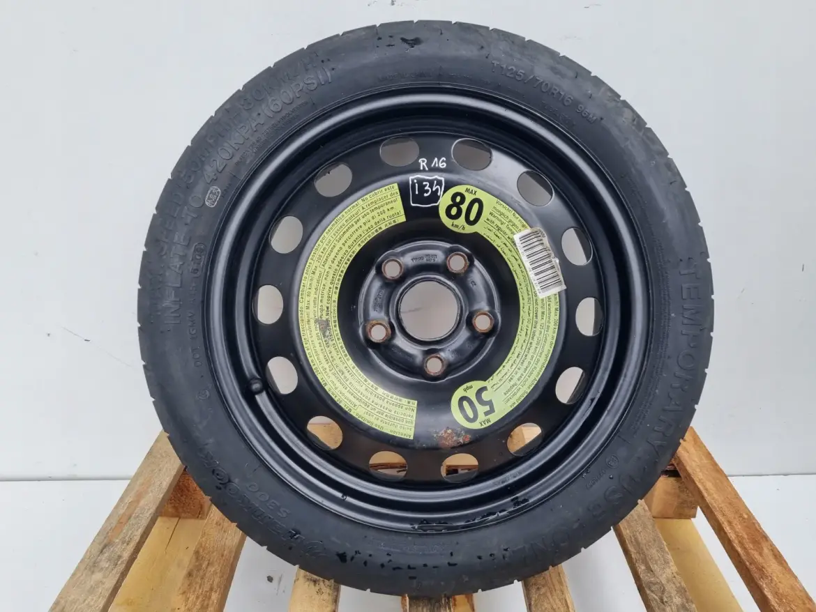 Audi Seat Vw Golf VI KOŁO DOJAZDOWE dojazdówka 125/70 R16 1K0601027S 5x112