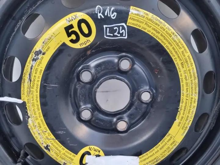 Audi Seat Vw Golf V KOŁO DOJAZDOWE dojazdówka 125/70 R16 1K0601027F 5x112