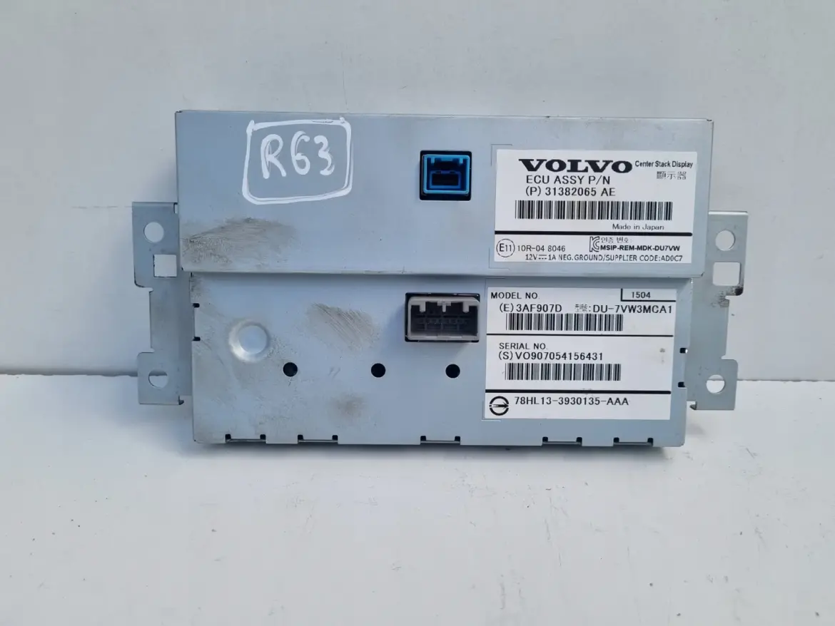 Volvo V60 I S60 II XC60 I EKRAN NAWIGACJI Wyświetlacz 31382065 31382065AE