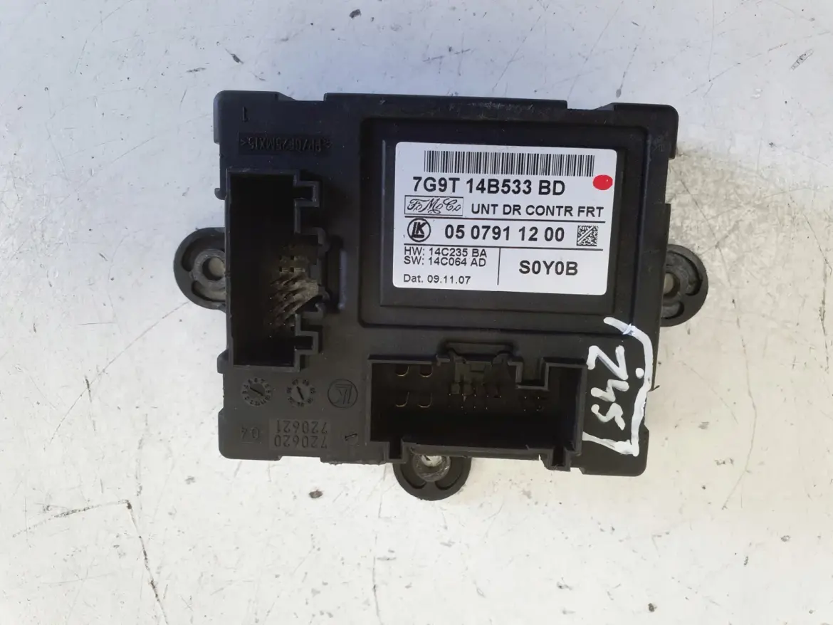 Ford Mondeo MK4 MODUŁ STEROWNIK DRZWI Lewy przód kierowcy 7G9T-14B533-BD