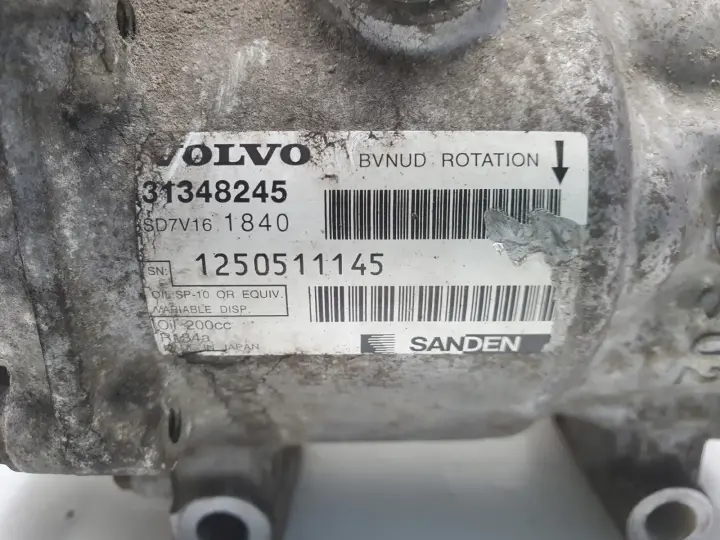 Volvo S40 II V50 1.6 D D2 SPRĘŻARKA KLIMATYZACJI 31348245