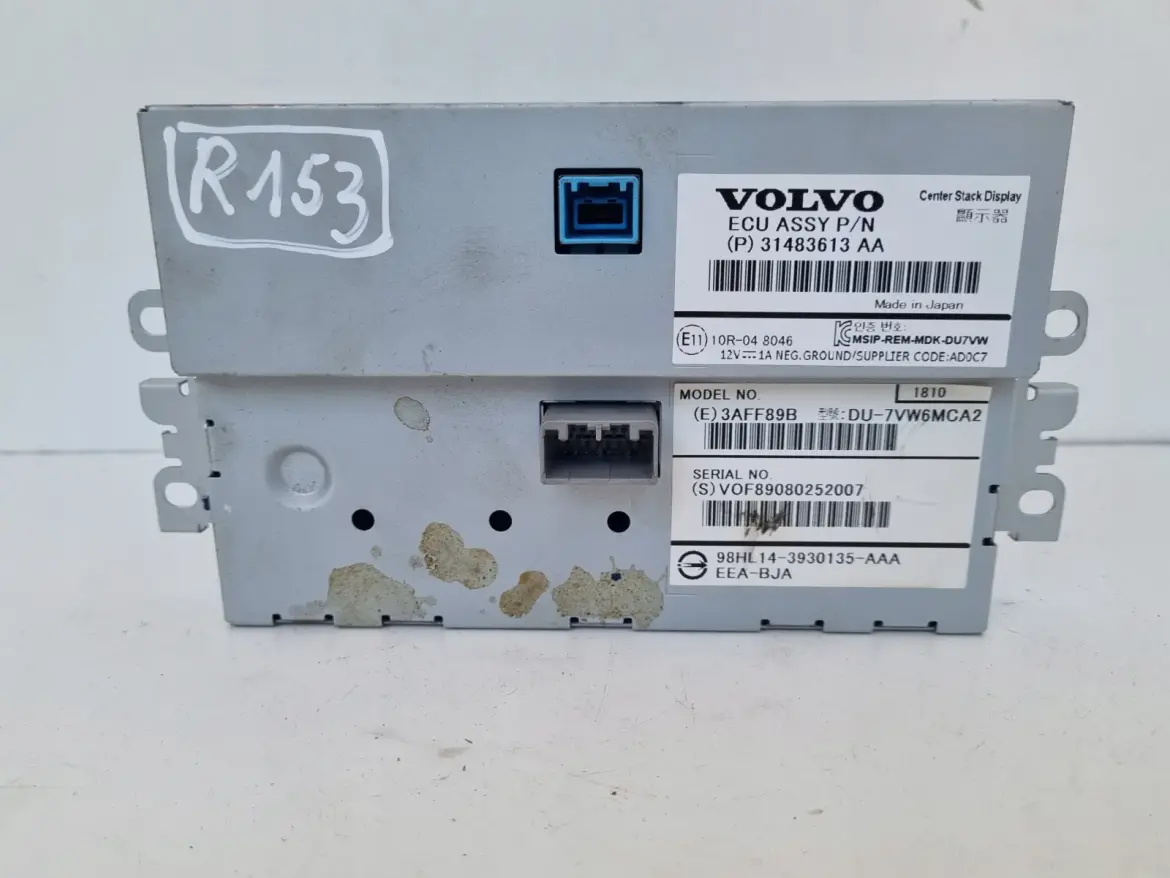 Volvo V40 II lift EKRAN NAWIGACJI Wyświetlacz monitor 31483613 31483613AA