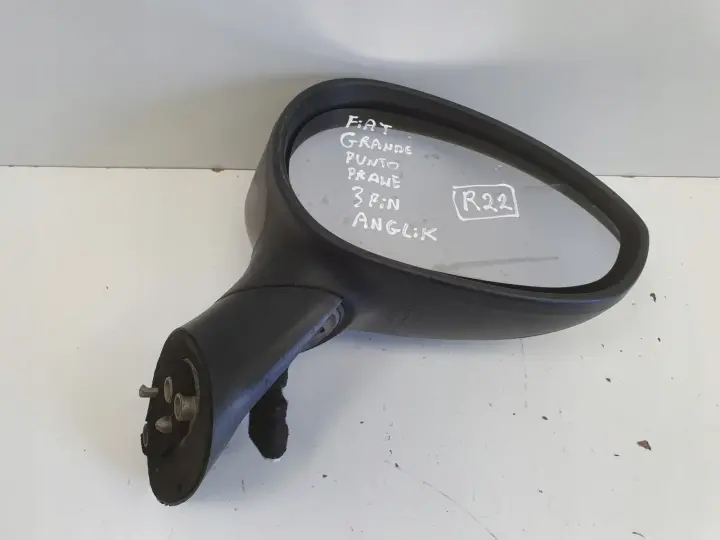 Fiat Grande Puunto 05-12r LUSTERKO PRAWE PASAŻERA 3 pin pinów ELEKTRYCZNE