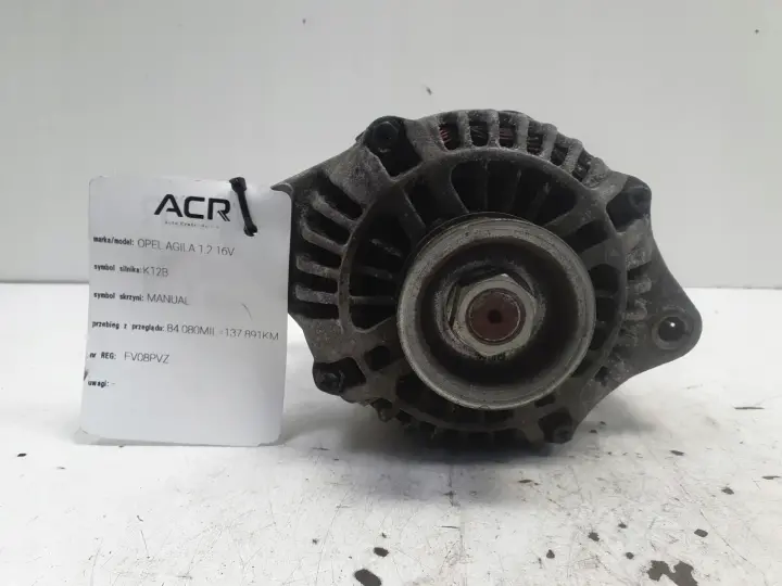 Opel Agila B 1.2 16V ALTERNATOR 75A 31400-84E10