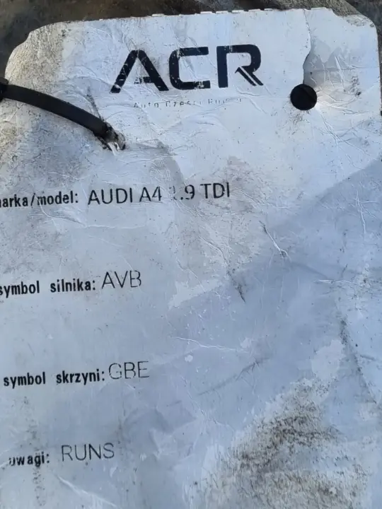 Audi A4 B6 1.9 TDI MANUALNA SKRZYNIA BIEGÓW manual GBR