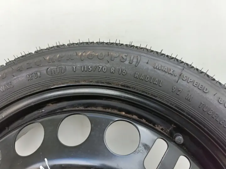 Opel Vectra C Astra H KOŁO DOJAZDOWE dojazdówka 115/70 R16 5x110 2160132