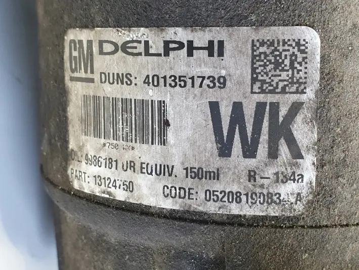 Opel Zafira B 1.8 16V SPRĘŻARKA KLIMATYZACJI pompa 13124750
