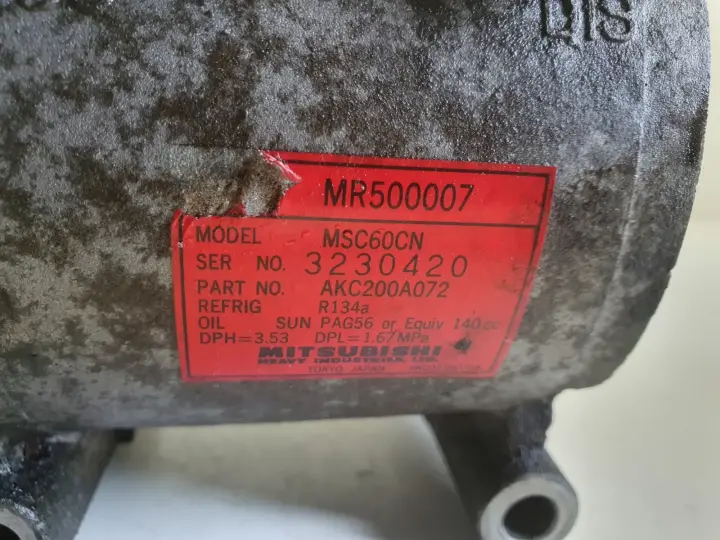 Space Star 1.6 16V SPRĘŻARKA KLIMATYCZACJI AKC200A072