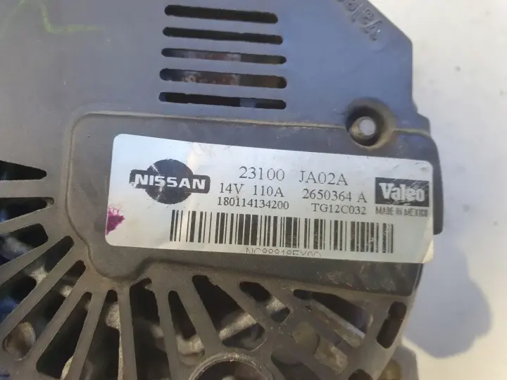 Renault Koleos 2.5 16V ALTERNATOR 110A 23100-JA02A valeo