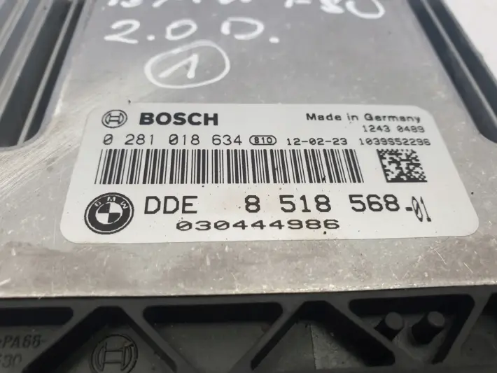 BMW F30 2.0 D KOMPUTER SILNIKA 8518568 sterownik