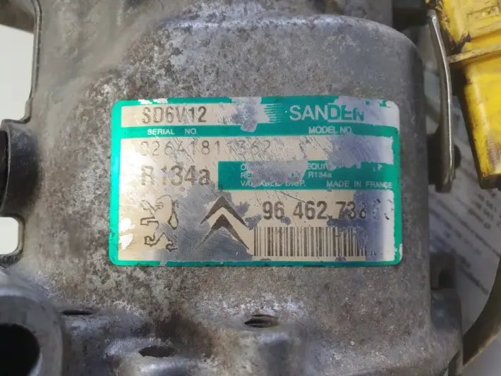 Peugeot 206 1.4 8V SPRĘŻARKA KLIMATYZACJI 9646273880