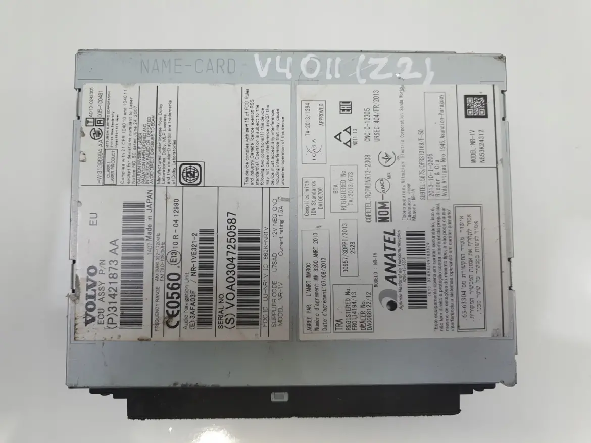 Volvo V40 II V60 S60 II RADIOODTWARZACZ radio cd NAWIGACJA 31421873