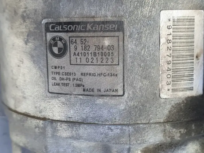 BMW E87 E90 2.0 i SPRĘŻARKA KLIMATYZACJI 9182794