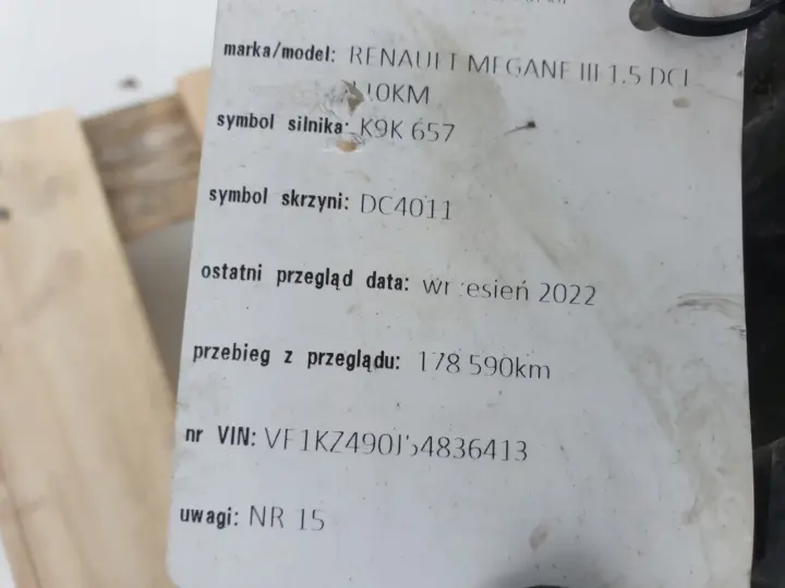 Renault Scenic III 1.5 DCI AUTOMATYCZNA SKRZYNIA BIEGÓW automat DC4011
