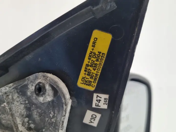 VW Caddy III LUSTERKO PRAWE PASAŻERA 5 Pin kabli EUROPA 2K1857502DF