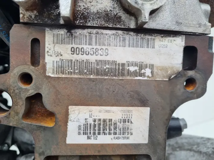 SILNIK KOMPLET BMW E87 2.0 D DIESEL 169tyś M47D20 204D4