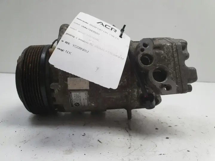 BMW E87 E90 2.0 i SPRĘŻARKA KLIMATYZACJI 9182794