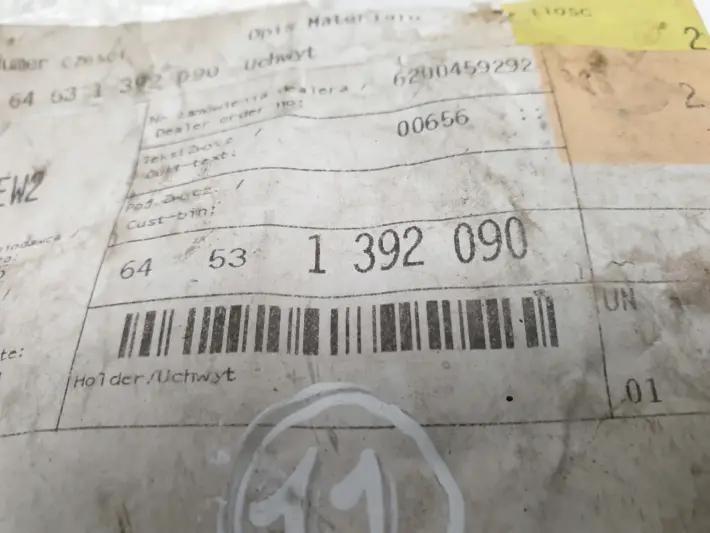 BMW E31 840 850 i MOCOWANIE ZATRZASK LAMPY 1392090