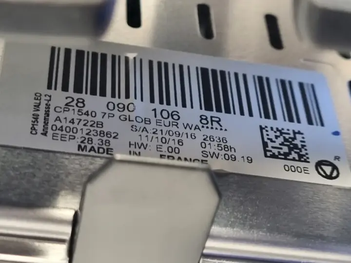 Renault Megane IV EKRAN NAWIGACJI Monitor wyświetlacz panel 280901068R