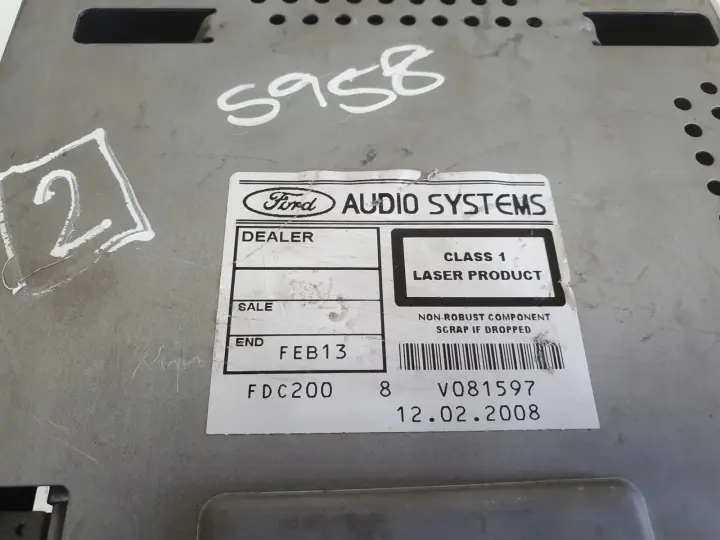 Ford Mondeo MK4 S-Max RADIOODTWATRZACZ CD radio 7S7T-18C815-BA