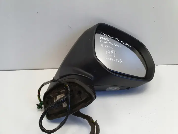 Citroen C4 Picasso 06-13r LUSTERKO PRAWE PASAŻERA 3 pin