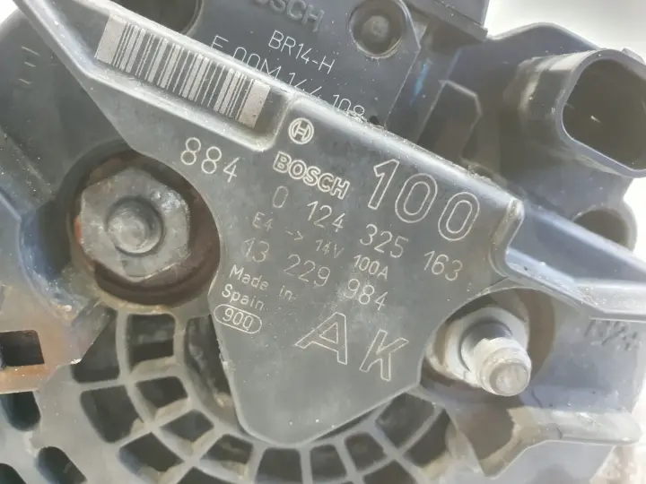 Opel Zafira B 1.6 16V ALTERNATOR bosch 100A 0124325163 13229984 AK