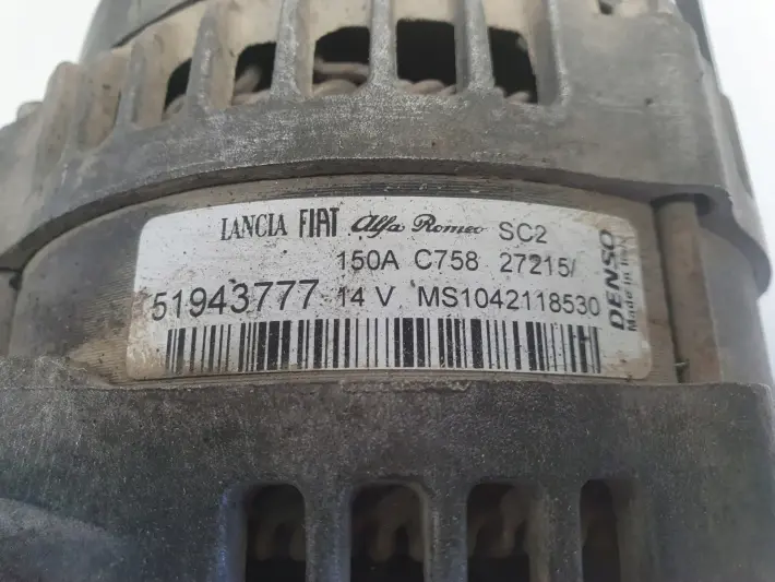 Fiat Doblo II 1.6 M-Jet ALTERNATOR 150A 51943777 denso