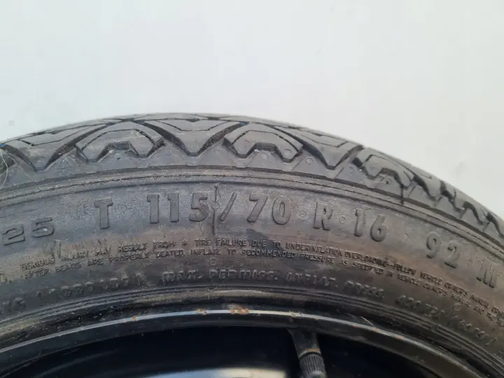 Opel Zafira B Astra H KOŁO DOJAZDOWE dojazdówka 115/70 R16 5x110 2160141
