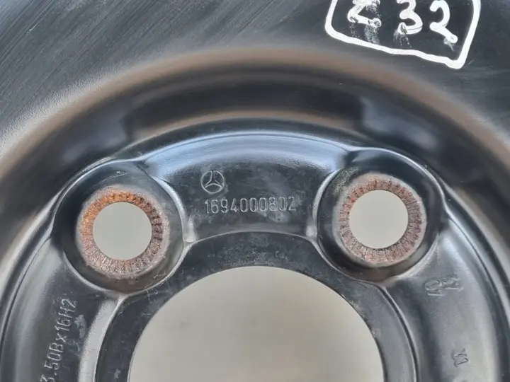 Mercedes W169 W245 KOŁO DOJAZDOWE dojazdówka 125/90 R16 5x112 1694000802
