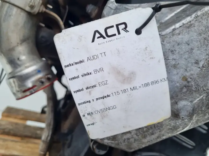 SILNIK KOMPLET Audi TT 1.8 T TURBO 190KM 188tyś ładna kompresja BVR