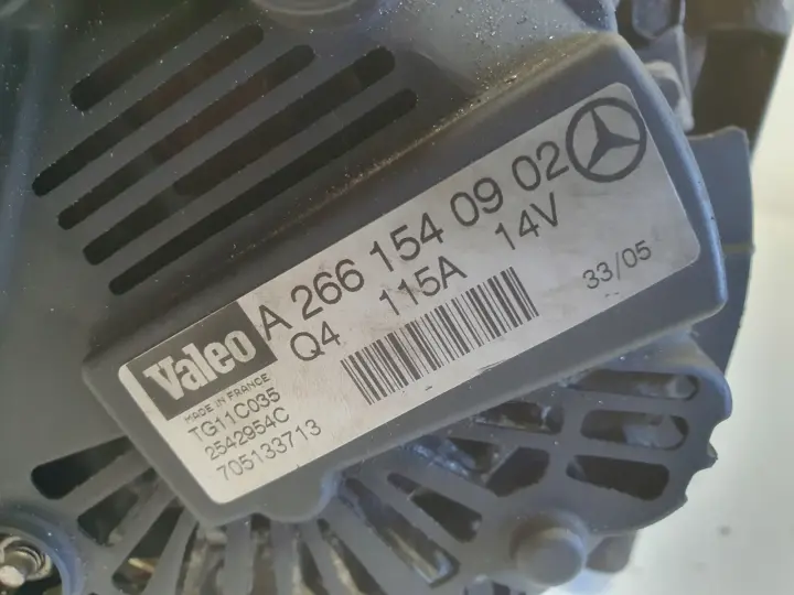 Mercedes W169 W245 2.0 T turbo ALTERNATOR A2661540902