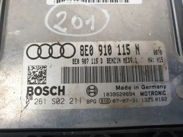 Audi A4 B7 2.0 TFSI STEROWNIK SILNIKA 8E0910115N