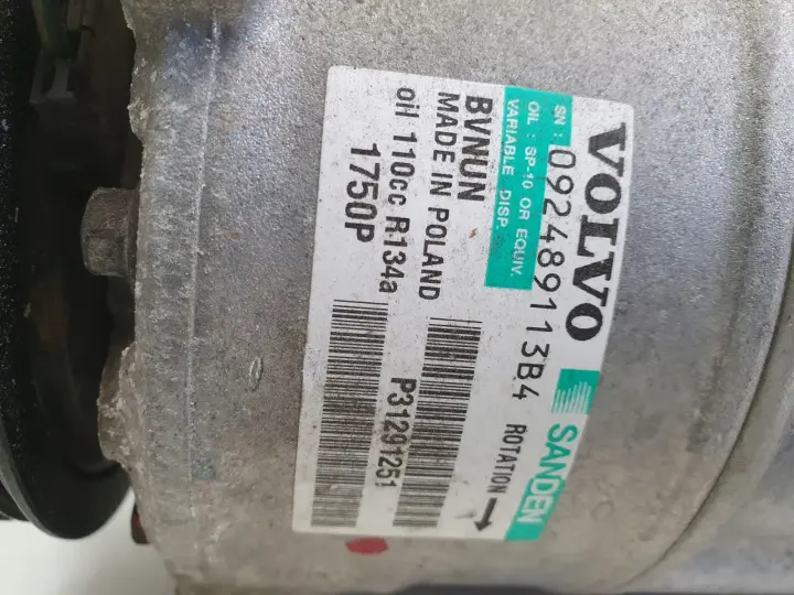 Volvo S60 II 1.6 D2 SPRĘŻARKA KLIMATYZACJI P31291251