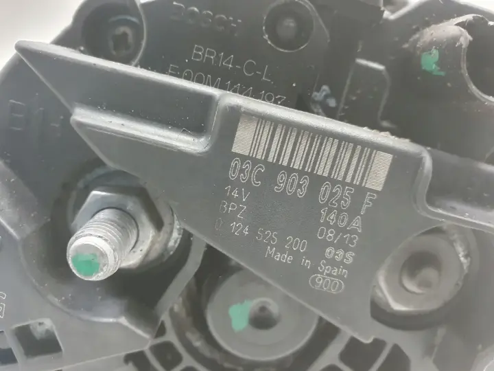 Skoda Rapid 1.2 TSI ALTERNATOR bosch 03C903025F 140A