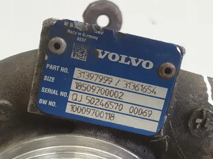 Volvo S60 II V60 2.0 D4 TURBOSPRĘŻARKA turbo 31397999 31361654