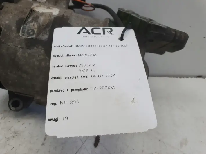 BMW E87 E90 2.0 i SPRĘŻARKA KLIMATYZACJI pompa 9156820
